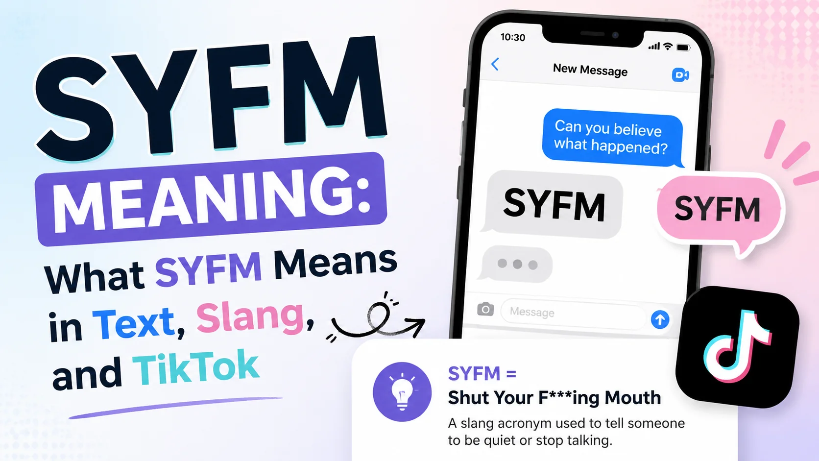 SYFM Meaning: What SYFM Means in Text, Slang, and TikTok