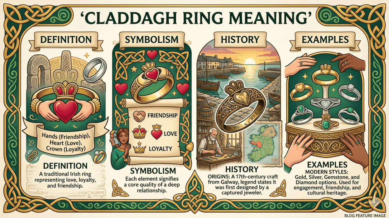 Claddagh Ring Meaning Definition, Symbolism, History, and Examples