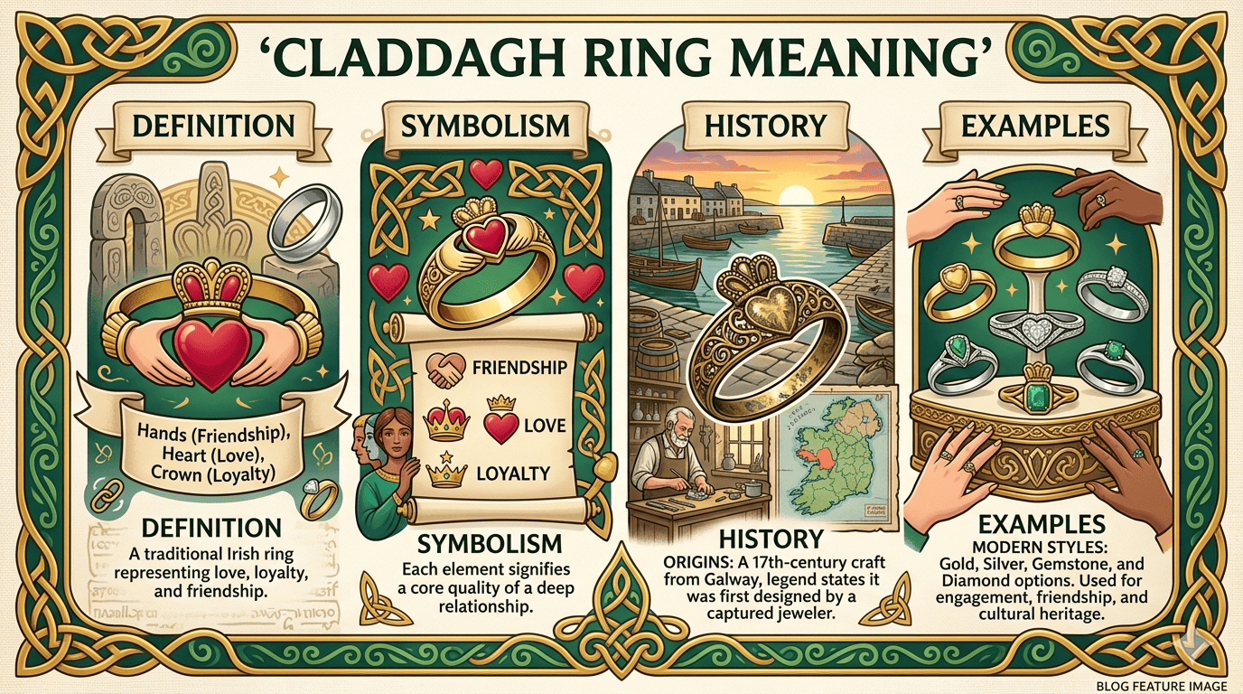 Claddagh Ring Meaning Definition, Symbolism, History, and Examples