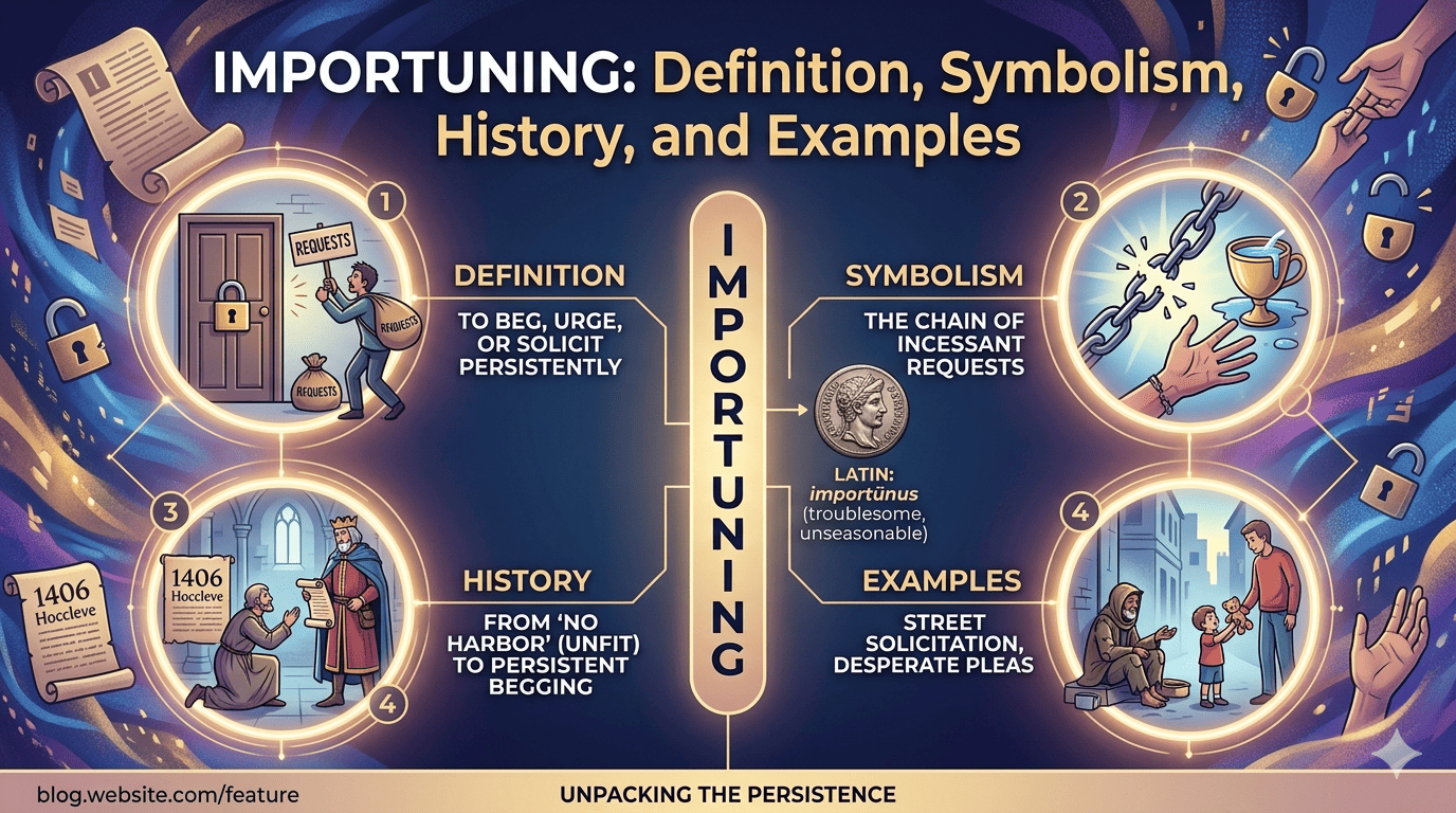 importuning meaning