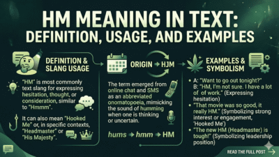 hm meaning in text