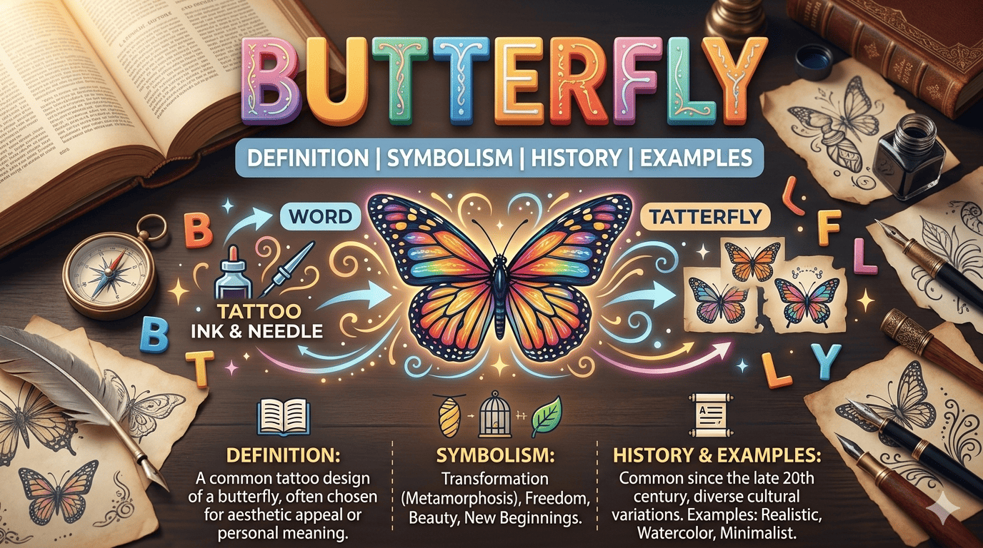 Meaning for Butterfly Tattoo: Symbolism, Meanings, and Examples
