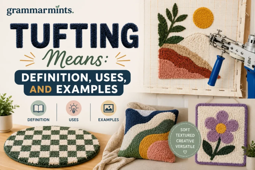 tufting means