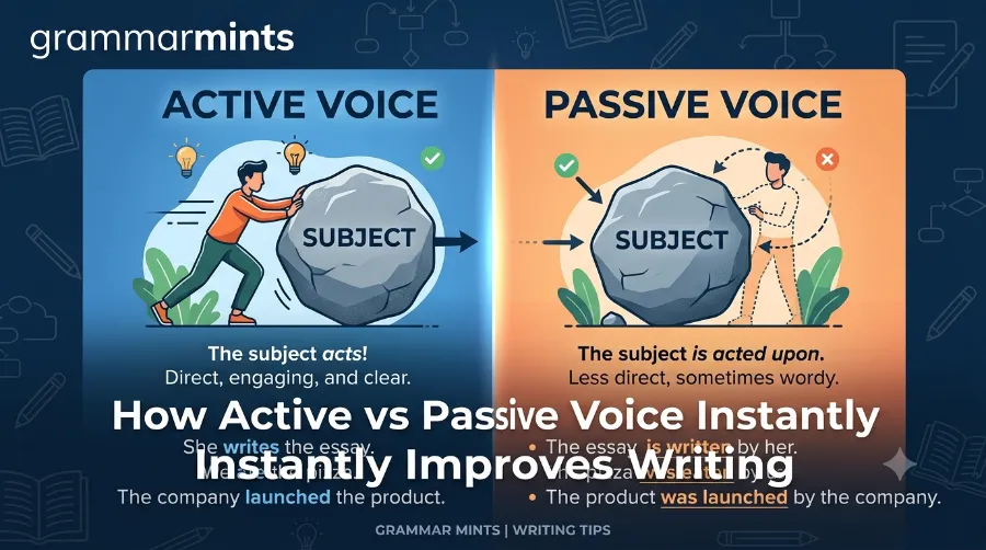 active vs passive voice