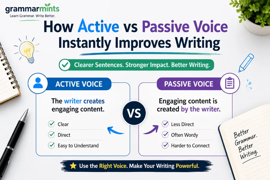 active vs passive voice