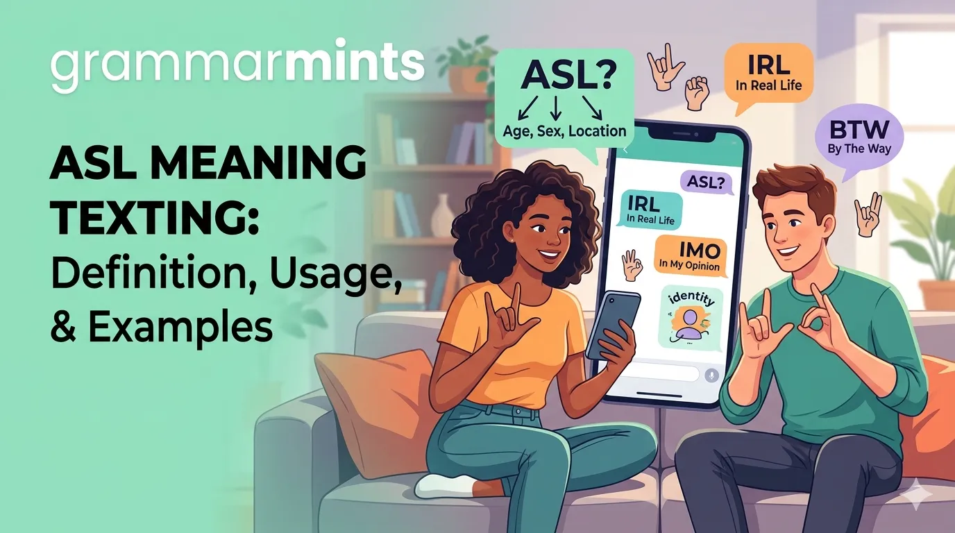 asl meaning texting
