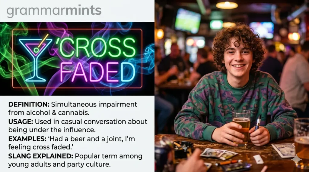 cross faded meaning