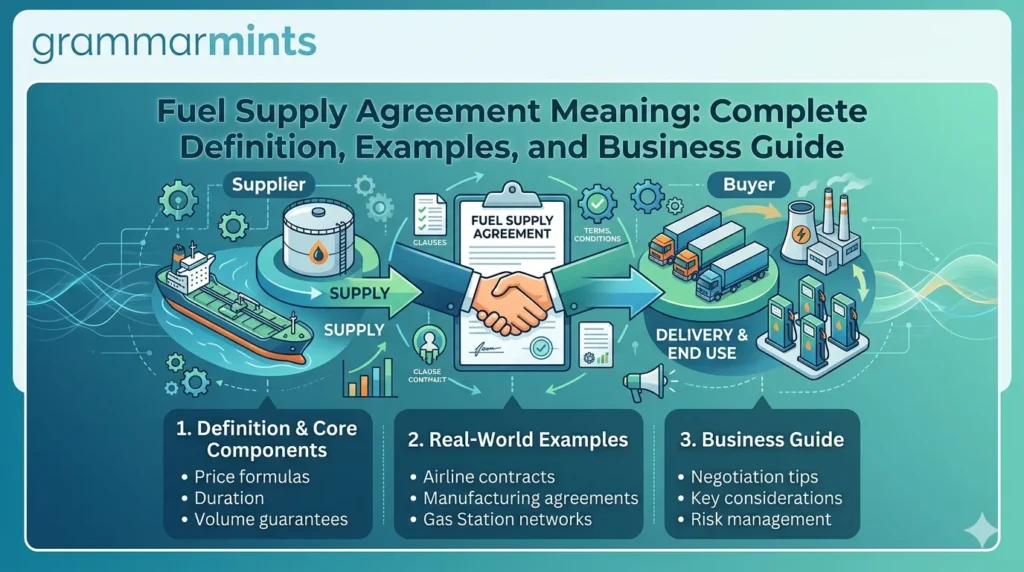 fuel supply agreement meaning,