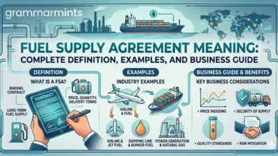 fuel supply agreement meaning