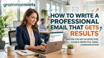 how to write a professional email