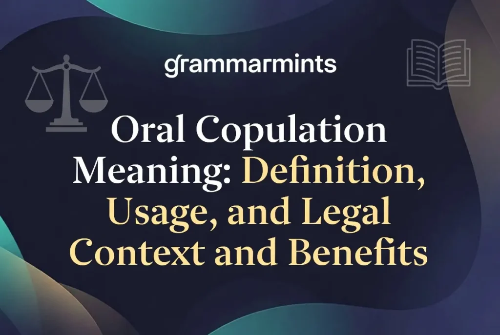 oral copulation meaning.