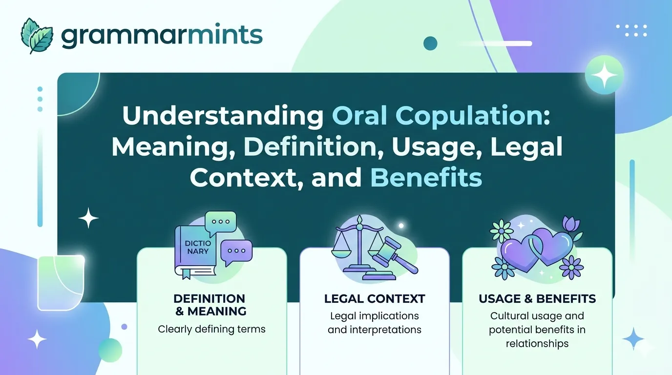 Oral Copulation Meaning: Definition, Usage, and Legal Context