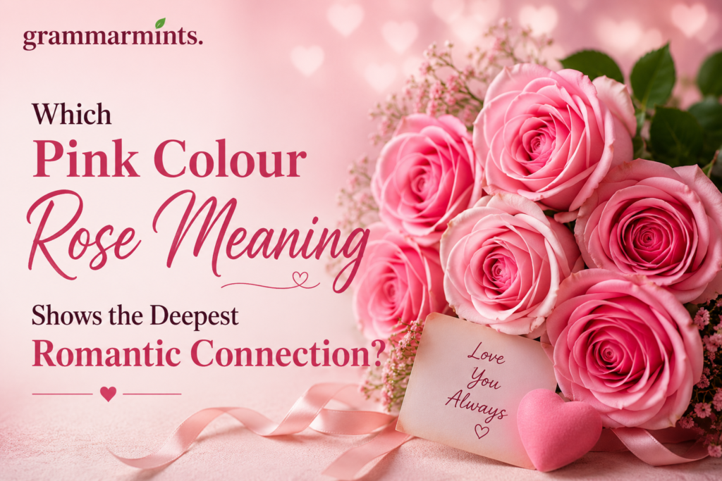 pink colour rose meaning