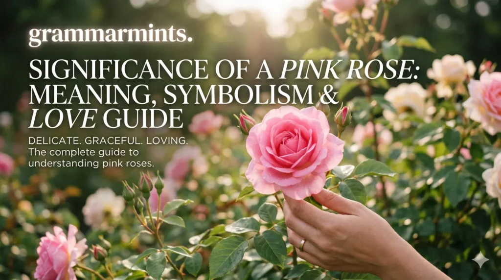 significance of a pink rose