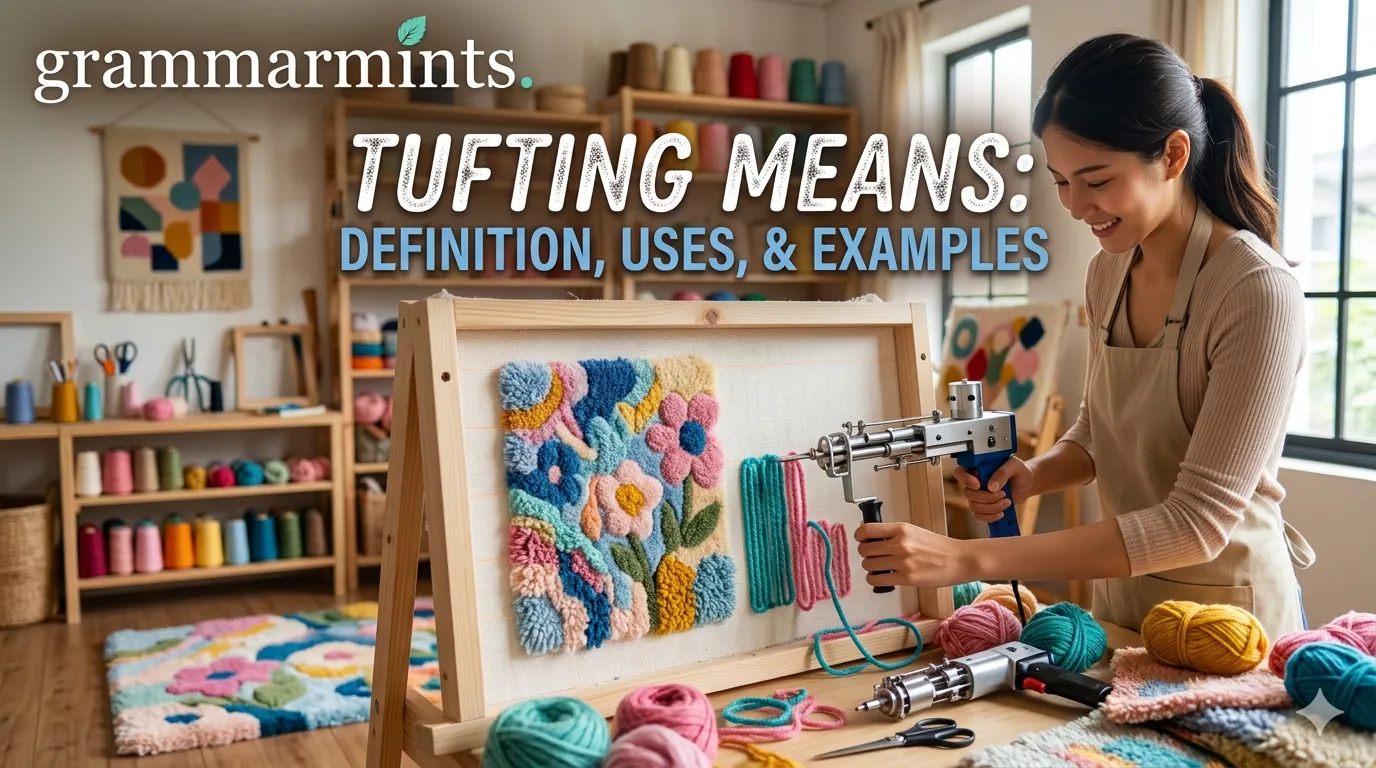 Tufting Means: Definition, Uses, and Examples