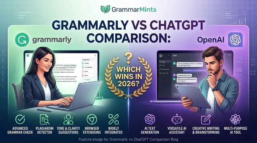 Grammarly vs ChatGPT comparison
