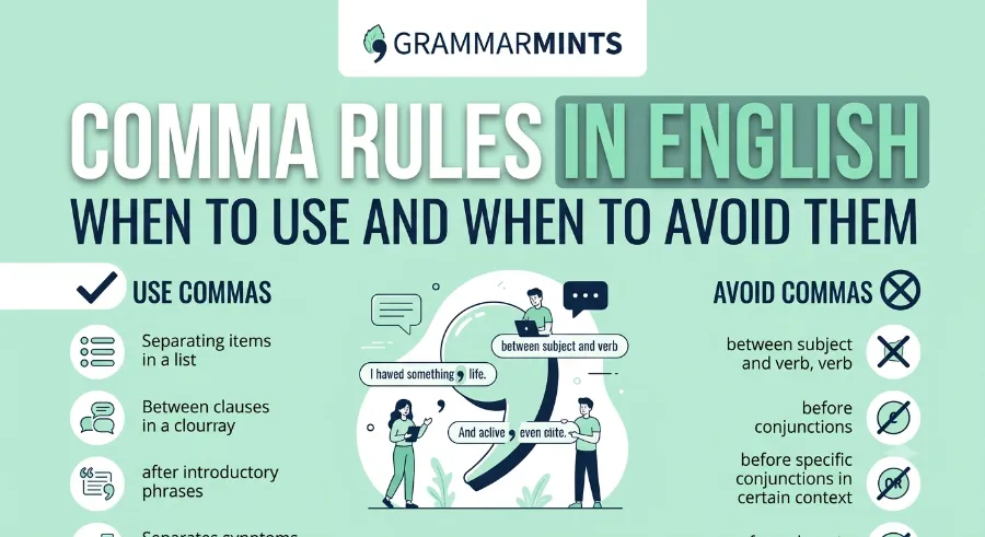 comma rules in English