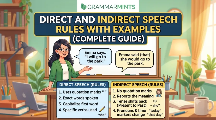 direct and indirect speech rules