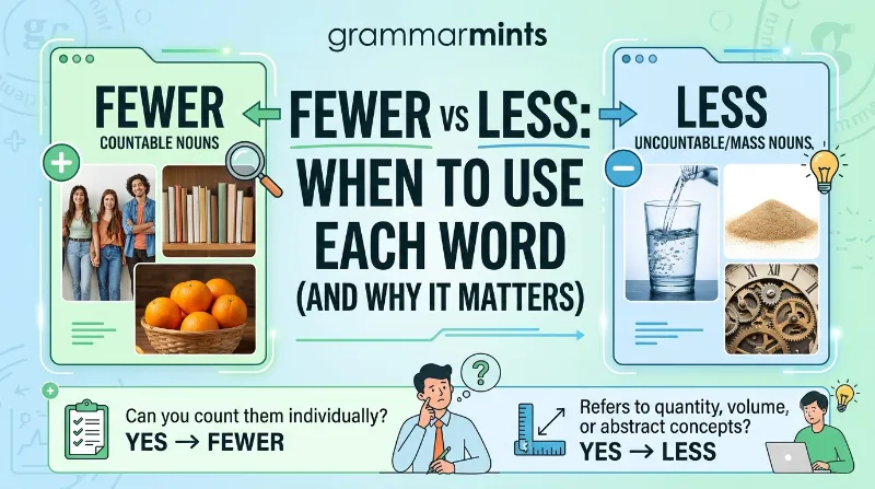 fewer vs less