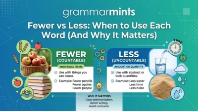 fewer vs less
