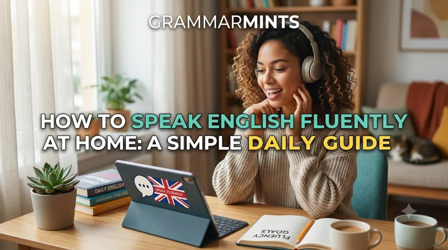 how to speak English fluently at home