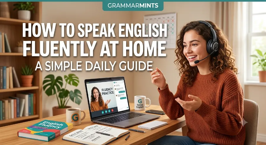 how to speak English fluently at home