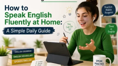 how to speak English fluently at home