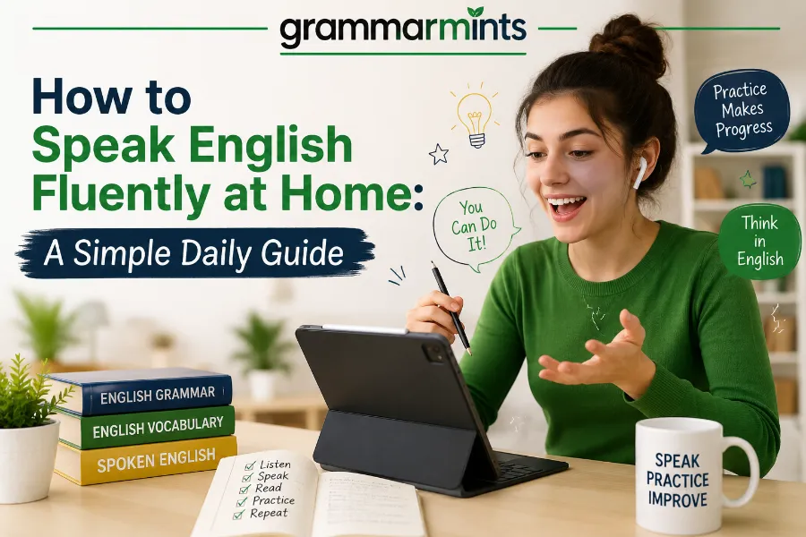 how to speak English fluently at home