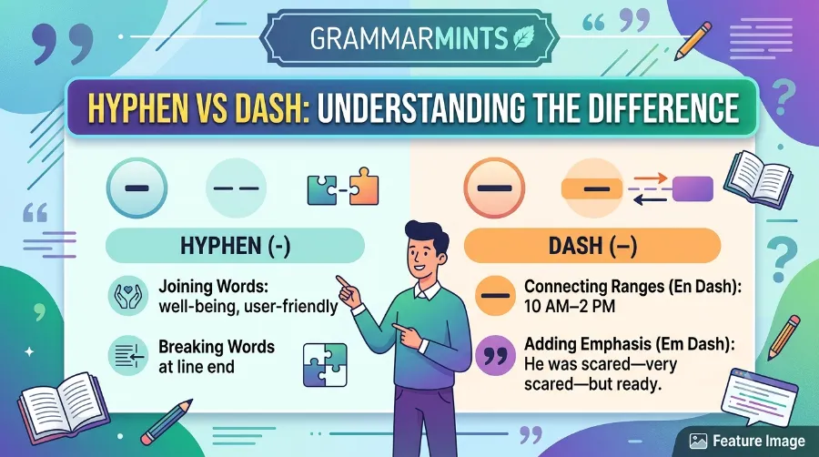 hyphen vs dash
