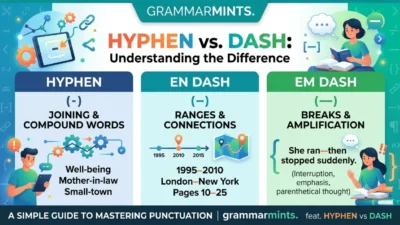 hyphen vs dash