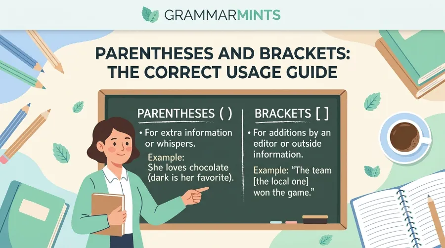 parentheses and brackets rules