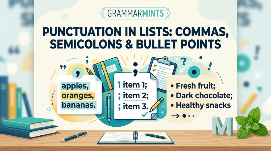 punctuation in lists