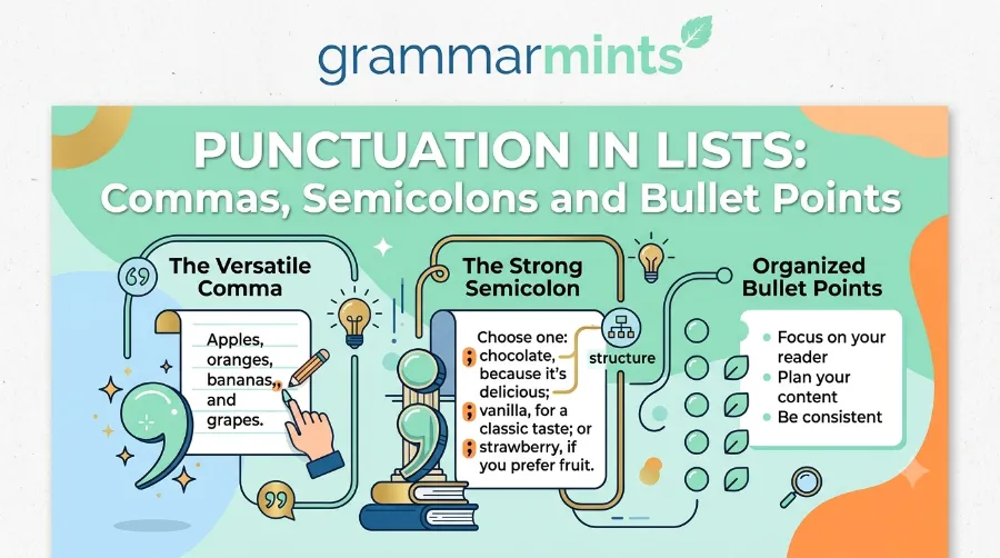 punctuation in lists