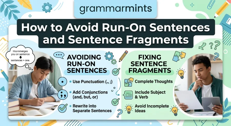 run on sentences and fragments