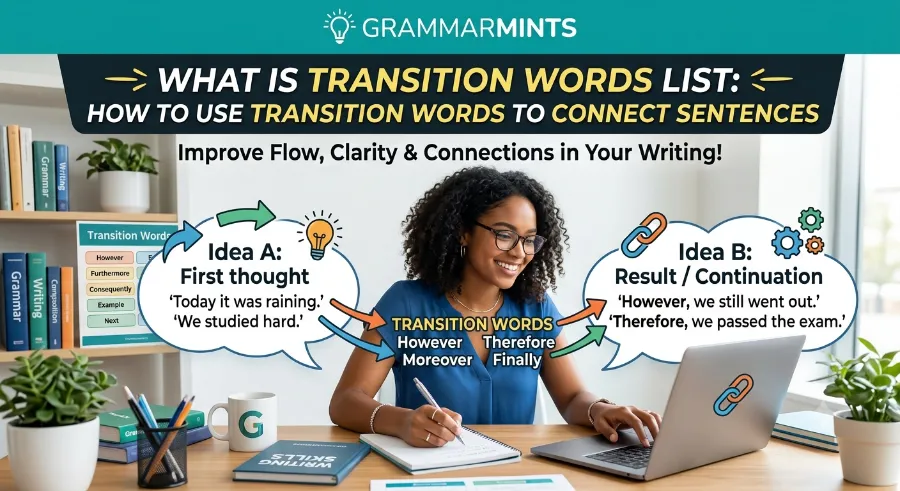 transition words list