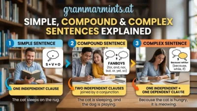 types of sentences in English