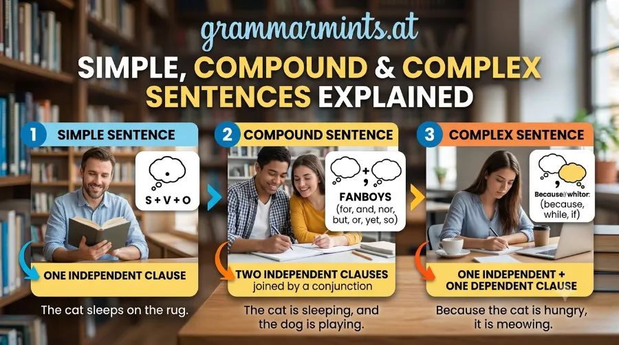 types of sentences in English
