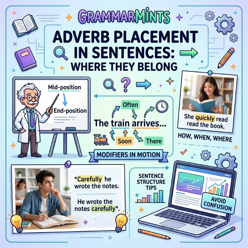 adverb placement rules