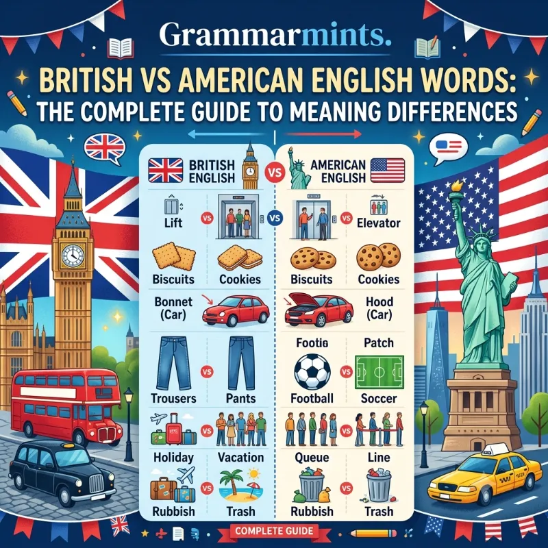 british vs american english words