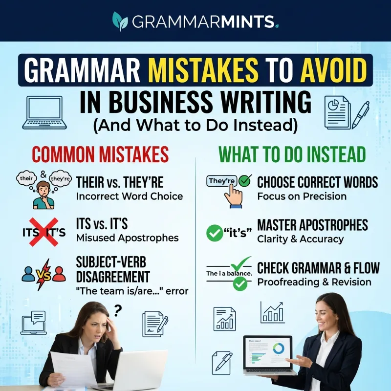 business writing mistakes