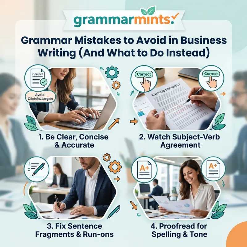 Grammar Mistakes to Avoid in Business Writing (And What to Do Instead)