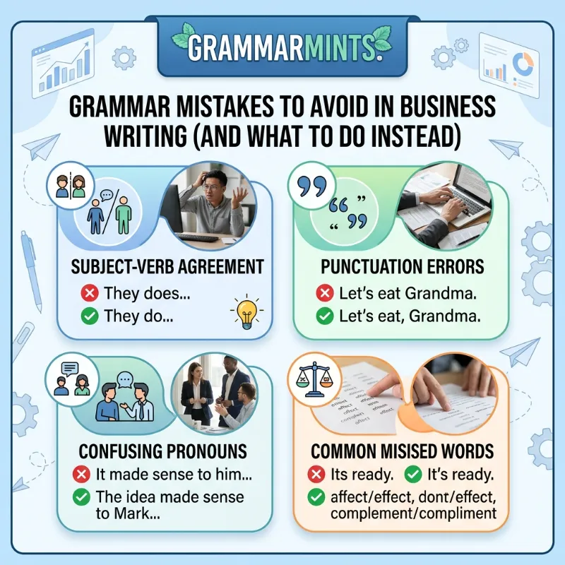 business writing mistakes