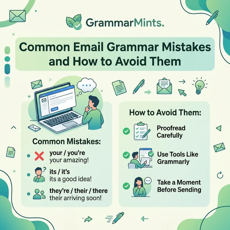 email grammar mistakes
