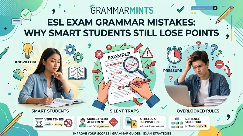 esl exam grammar mistakes