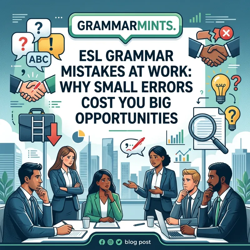 ESL Grammar Mistakes at Work: Why Small Errors Cost You Big Opportunities