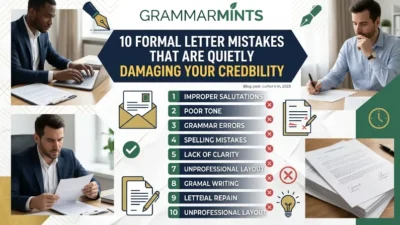 formal letter mistakes