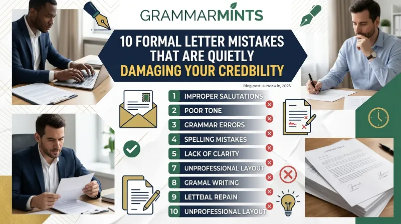 formal letter mistakes
