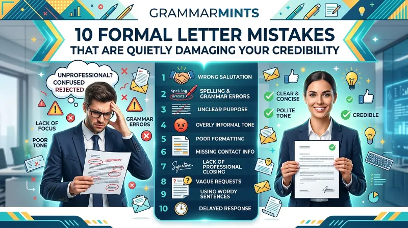 formal letter mistakes