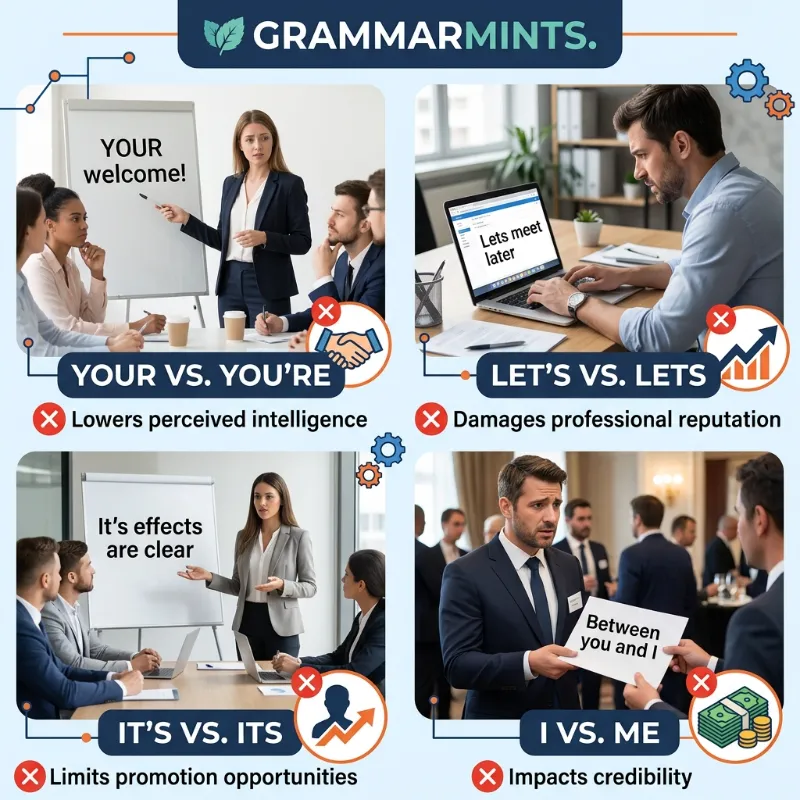 grammar mistakes at work