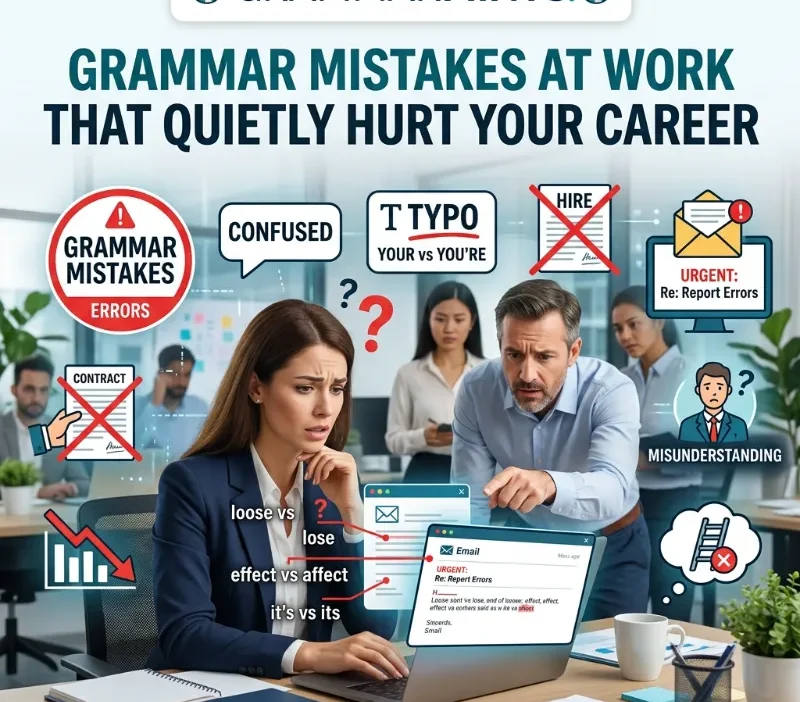 grammar mistakes at work